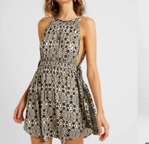 Free People Mid Summers Day Open Tie Side Sleeveless Tunic Top Size Small - Picture 1 of 11