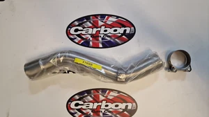 Tubo y abrazadera de eslabón de escape de acero inoxidable Yamaha XT600E hecho en el Reino Unido T304 - Imagen 1 de 7