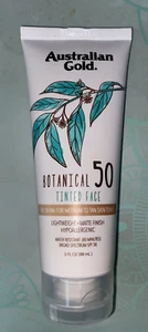 Australian Gold Botanical Tinted Viso Protezione Solare Lozione SPF 50 - 3oz - Medium - Foto 1 di 2