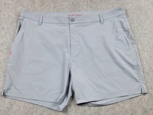 Rhone Resort pantaloncino uomo 38 grigio asciugatura rapida esterno zip tasca 6'' cucitura interna - Foto 1 di 18