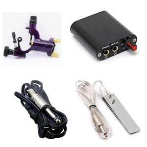 New Tattoo Kit Dragonfly Machine Mini Power Supply Pedal Clip Cord Set - Picture 1 of 12