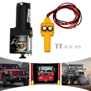 3000 lbs Electric Winch Kit Electric Winch with Wired Control Electric Winch - Picture 1 of 13