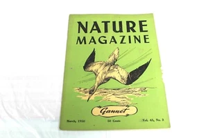 Nature Magazine March 1950 Gannet Cover Squirrel That Flies Zoo Conservation - Picture 1 of 1