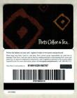 PEET'S COFFEE & TEA Petroglyphs 2007 Gift Card ( $0 ) 