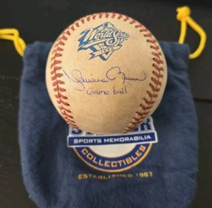 Mariano Rivera Signed 1999 World Series Game Used Ball Baseball Steiner Sports - Picture 1 of 2