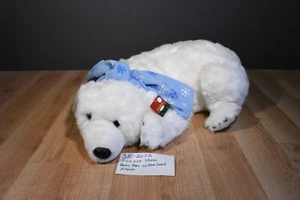 Joanne Stores grande orso polare peluche con sciarpa fiocco di neve blu (310-2072) - Foto 1 di 6