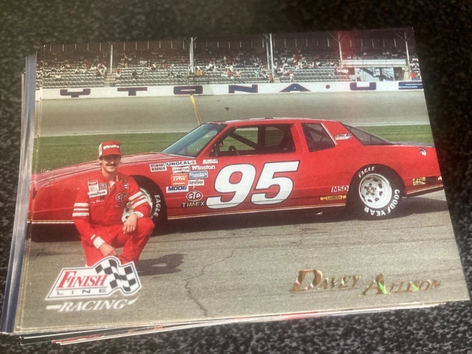 1993 PRO SET FINISHLINE RACING DAVEY ALLISON CARDS COMPLETE YOUR SET. - Image 1 of 2