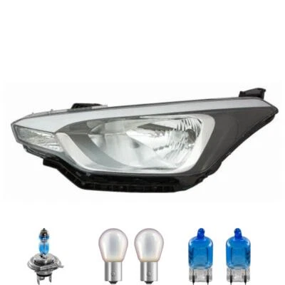 Scheinwerfer rechts schwarz inkl. OSRAM Lampen H4 für Hyundai i20 GB - Bild 1 von 4