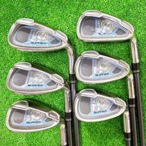 TaylorMade BURNER PLUS Iron set of 6 7-9-PW-AW-SW REAX SUPER FAST Graphite FlexL - Picture 1 of 9