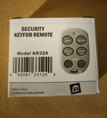X10 KR32A Smart Security Keyfob Remote ( *Please Read Description) - Image 1 of 3