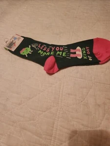 Blue Q "Less You More Me Kind Of Day" Women's Crew Socks 9-11 - Picture 1 of 2