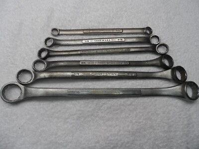 Juego de llaves de extremo de caja Craftsman SAE, 12pt, EE. UU. (3/8" - 1"), muchos = V=, 6 piezas Foto 1 de 4