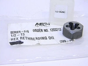 New Meda Rethreading Die 1/2" -13 UNC PART# 1203213 - Picture 1 of 4