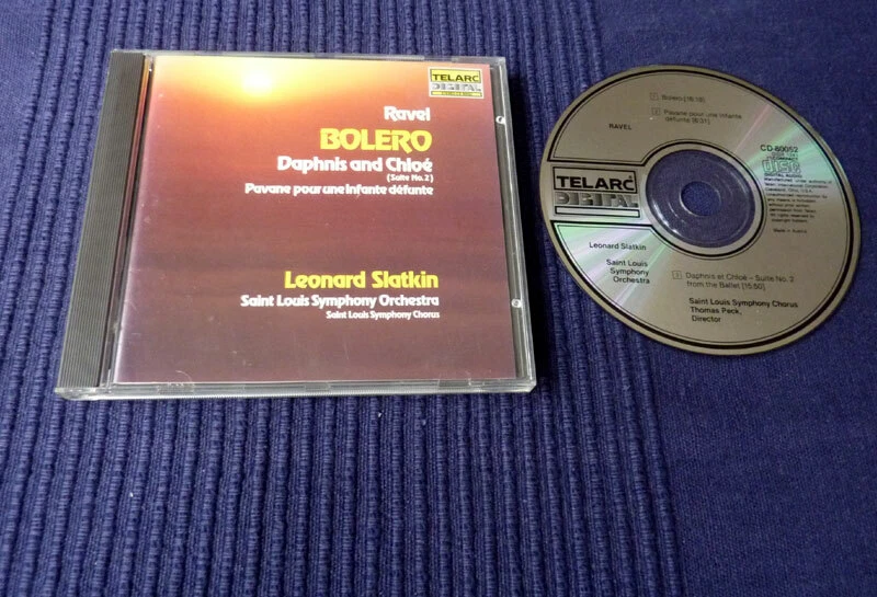 CD SLATKIN Ravel BOLERO Daphnis Et Chloe Pavane Pour Infante Defunte TELARC  - Bild 1 von 4