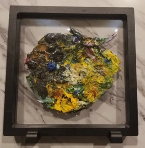 6" Palette Malstück aus einem Original von Dorene Butler gerahmt & ausstellungsfertig - Bild 1 von 3