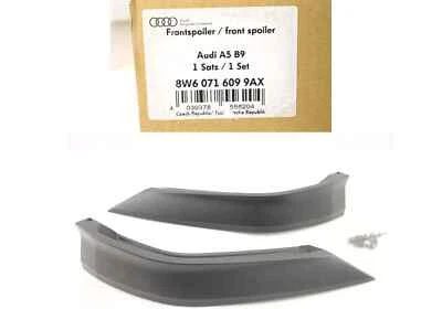 Nuevo alerón de barbilla labial delantero original Audi 2017-2019 A5 S5 8W6-071-609-9AX Foto 1 de 4