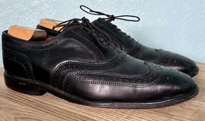 Scarpe eleganti Allen Edmonds 'McAllister' Oxford a coda di rondine da uomo in pelle nera 8,5 D - Foto 1 di 12