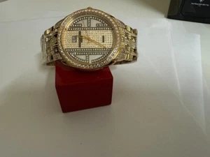 NOS Unisex Christian Bernard Paris High-end CZ accented watch 44mm - Picture 1 of 5