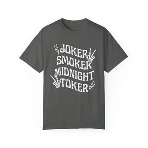 Joker Smoker Unisex Crewneck Short Sleeve Vintage Style T-shirt - Picture 1 of 5