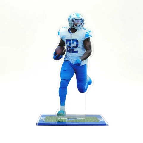 D'Andre Swift Figure - #32 of Detroit Lions Runs with the Ball Figurine Ornament Cover