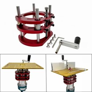 Routerlift für Durchmessermotoren Holzbearbeitungsrouter Tischeinsatz Platte Hubboden