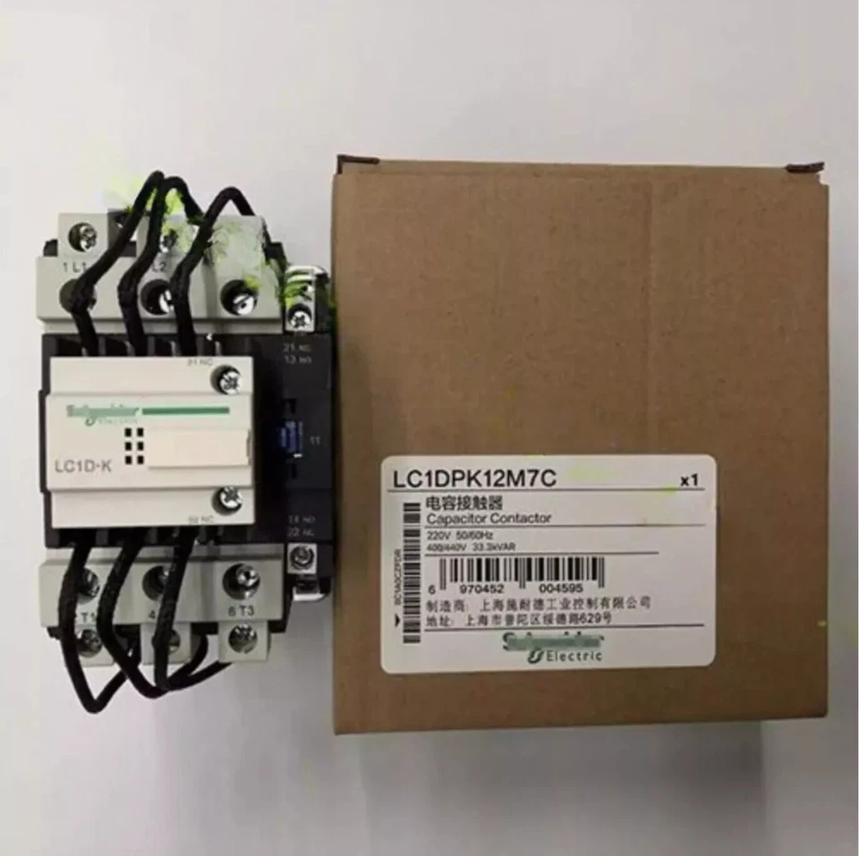 1Pcs LC1-DPK12M7C AC220V 65A 33.3KVAR LC1DPK12M7C Switching capacitor contactor - Image 1 of 1