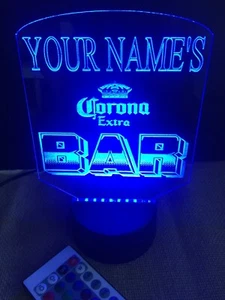 Personalized Beer Bar Led Neon Light Sign Custom Free Standing Man Cave Room - Picture 1 of 12