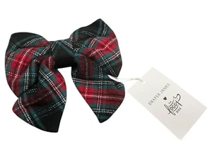 Draper James Plaid Dog Bow Tie Accessory Large 5.5" Wide - Picture 1 of 4