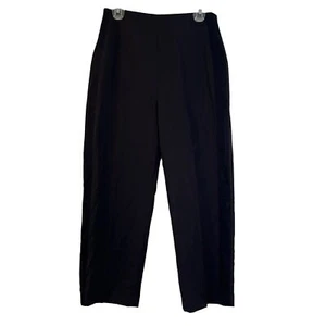 3.1 Phillip Lim High Waist Crop Wool Black Trousers Tuxedo Stripe Back Zip 6 - Picture 1 of 10