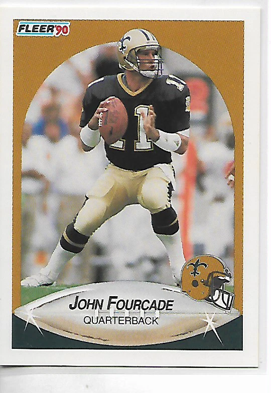 1990 Fleer John Fourcade Card - Image 1 of 1