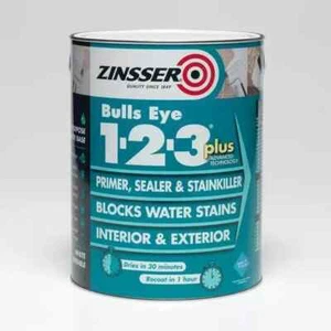 Zinsser Bulls Eye 1-2-3 Plus - Grundierung Versiegelung und Fleckenkiller Farbe - Bild 1 von 5