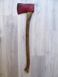 Vintage Felling Axe with 81cm Wood Shaft Wood Chopping Axe - Picture 1 of 4