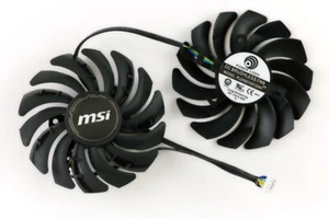 Full Set GPU Fans 87mm MSI 1660 Ti 2060 Super Gaming X PLD09210S12HH | US Sel... - Picture 1 of 1
