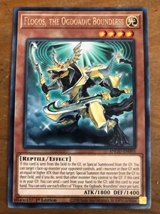 Yugioh! Flogos, The Ogdoadic Boundless ANGU-EN003 Rare 1st Edition - Picture 1 of 1