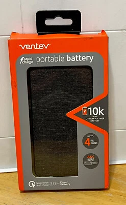 Ventev - Portable Battery PD 10,000 mAh - Gray - Image 1 of 4
