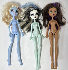 Monster High Dolls Mixed Dolls Nude Missing Accessories Outfits Parts Lot of 3