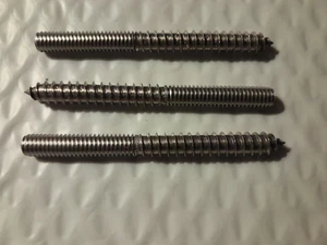 18-8 Stainless Steel Hanger Bolts 3-1/2" OAL 5/16"-18 Machine Thread - Picture 1 of 1