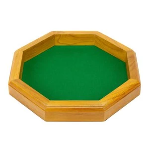 Wood Dice Tray, Octagon  BRY004317U - Picture 1 of 1
