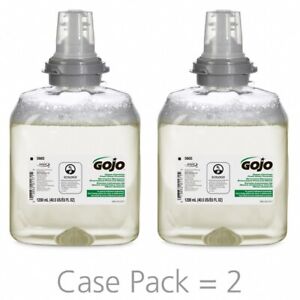 2 PACK GOJO 1200 ml Foam Hand Soap Refill Cartridge, 5665-02