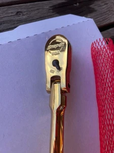 Snap-on FLL80 3/8" drive 17.5" Long ratchet Gold Rare Heavy Duty Tool - Picture 1 of 4
