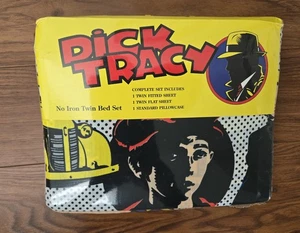 Dick Tracy Madonna Twin Size Sheet Set NEW Disney Made In USA Fitted Flat Pillow - Picture 1 of 8
