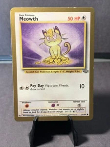 Pokemon TCG Meowth Gold Border #56/64 1999 WOTC VTG - Picture 1 of 2