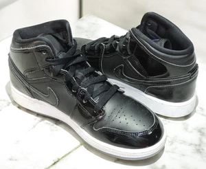 Nike Youth Size 6Y Air Jordan 1 Mid SE GS ‘Space Jam’ Black DV1337-004 Sneakers - Picture 1 of 11