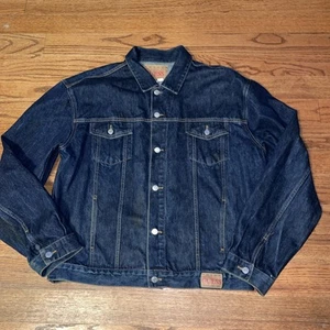 Guess Jeansjacke Herren 3XL Trucker blau dunkle Waschung gebraucht, in einwandfreiem Zustand - Bild 1 von 14