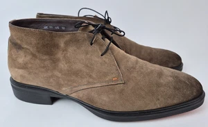 Santoni Herren Braun Leicht Brüniert Wildleder Chukka Stiefel Größe 12 US - Bild 1 von 7
