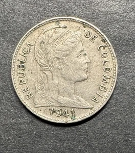 Colombia 1941 1 Centavo Ultra Rare Coin Only 1M Minted World Foreign - Picture 1 of 3