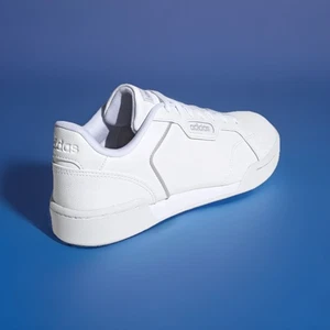 New.! Adidas Women's Roguera Sneaker White Leather Cool 80’s Vintage Look Sz 7.5 - Picture 1 of 11