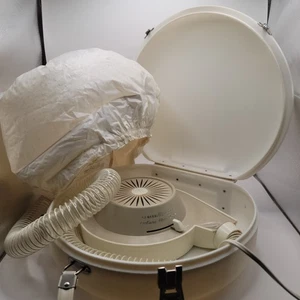 Vintage General Electric Deluxe Hair Dryer with Case Tested - Picture 1 of 4