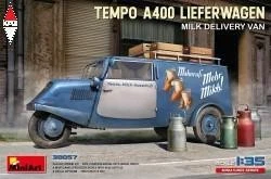 MINI ART 1/35 TEMPO A400 LIEFERWAGEN. MILK DELIVERY VAN - Immagine 1 di 1