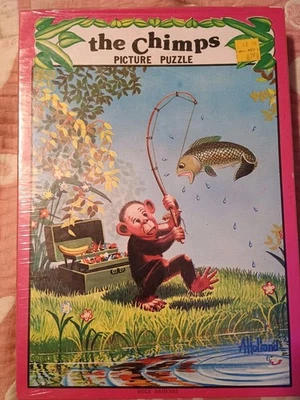 Rompecabezas de imágenes vintage 300 piezas "Los chimpancés" Foto 1 de 4